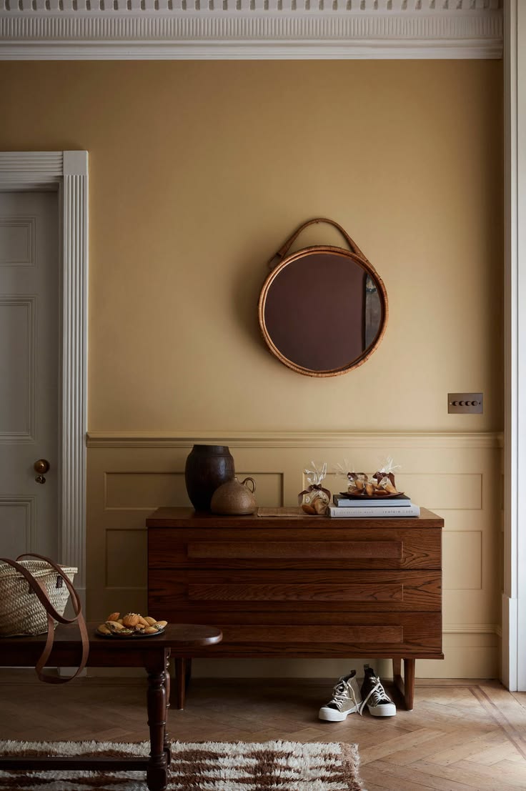 Interior finish carpentry with wall moulding and trim work in a Billings Montana home.